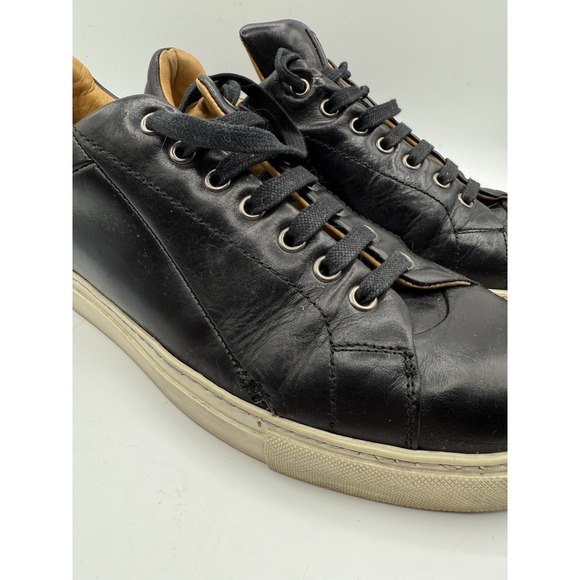 Mr. Hare x Cunninghams Black Leather Sneakers Men's Size 43 UK 9 / US 10 - Picture 8 of 8